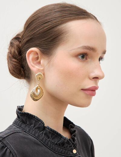 Boucles d'oreilles couleur or femme
