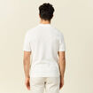 Polo manches courtes ecru homme