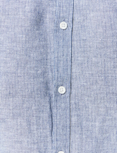 Chemise manches longues bleu gris homme