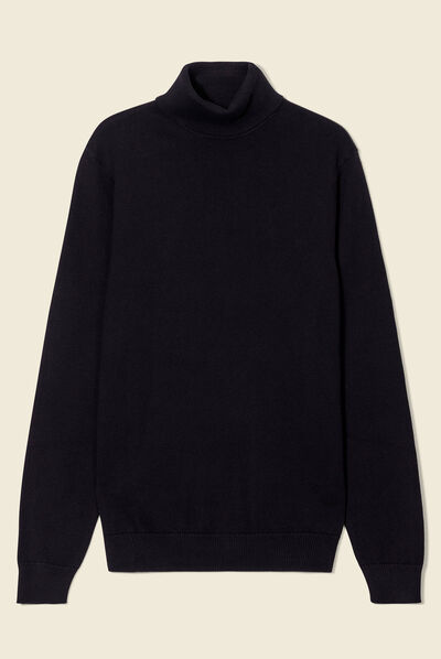 Pull manches longues noir homme