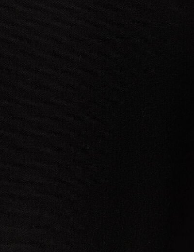Pantalon straight taille haute noir femme