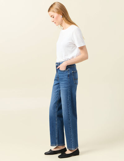 Jeans droit 7/8ème denim stone femme