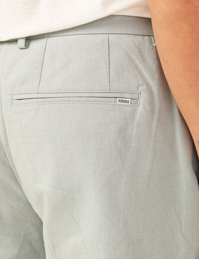 Pantalon chino straight bleu gris homme