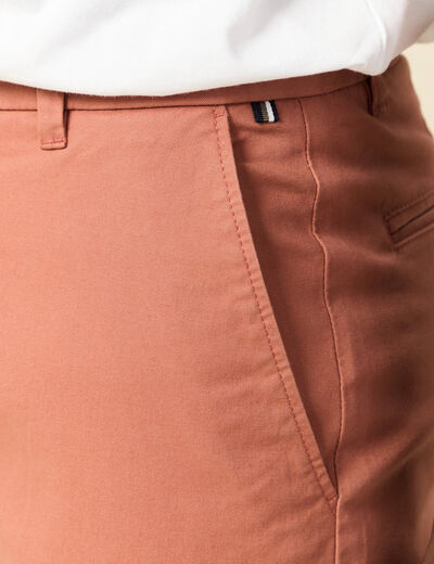 Pantalon slim Instinct chino vieux rose homme