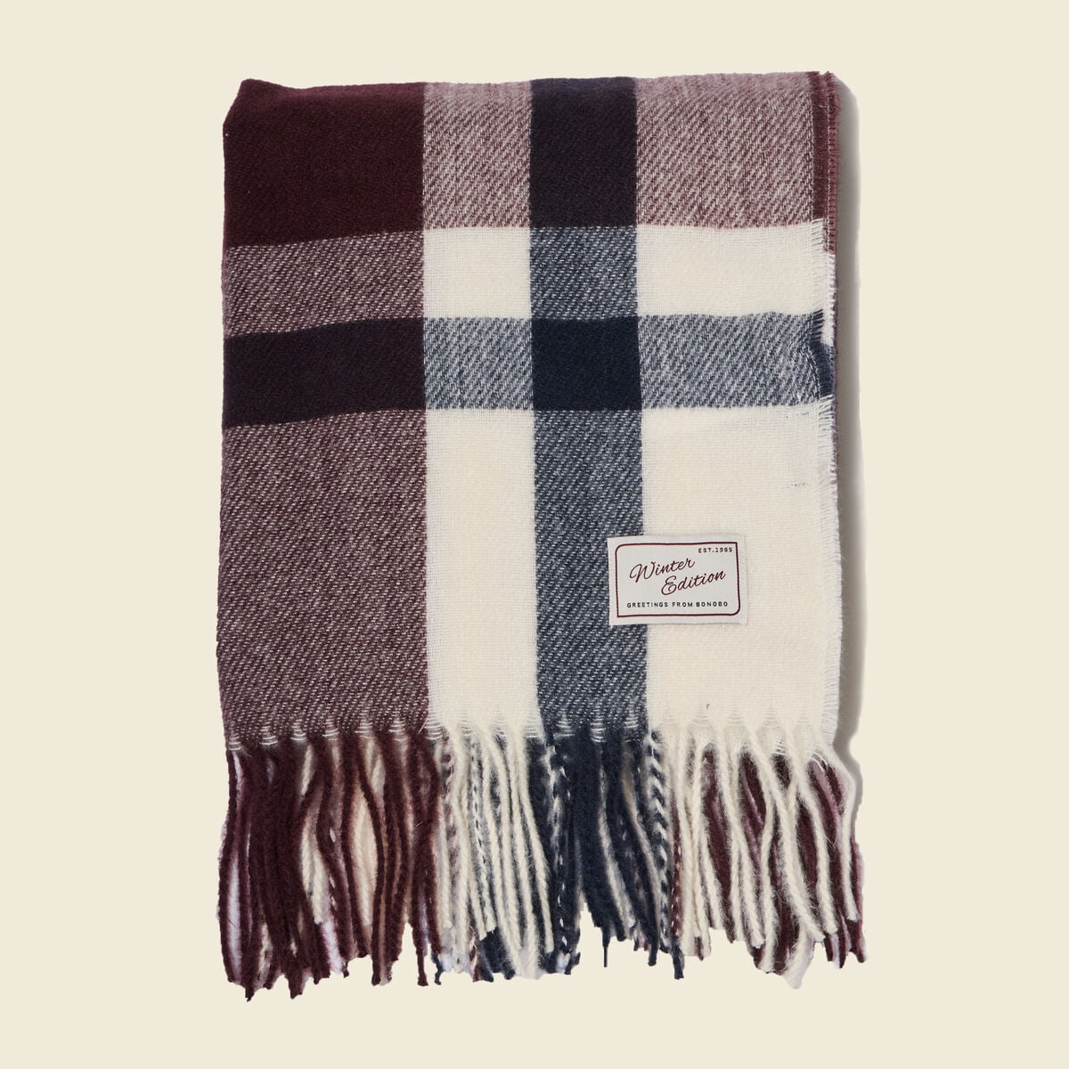 &Eacute;charpe bordeaux homme