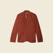 Veste blazer cintré marron cognac homme