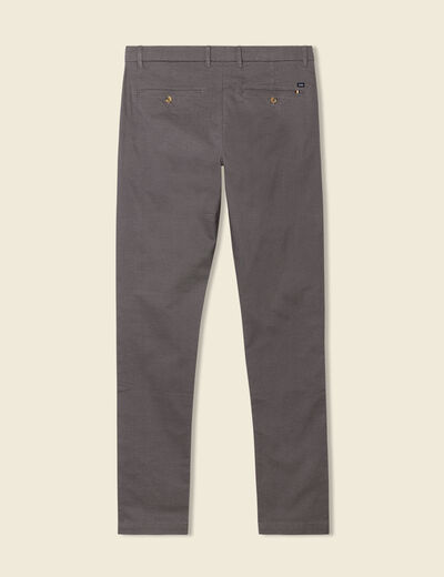 Pantalon slim Instinct chino gris homme