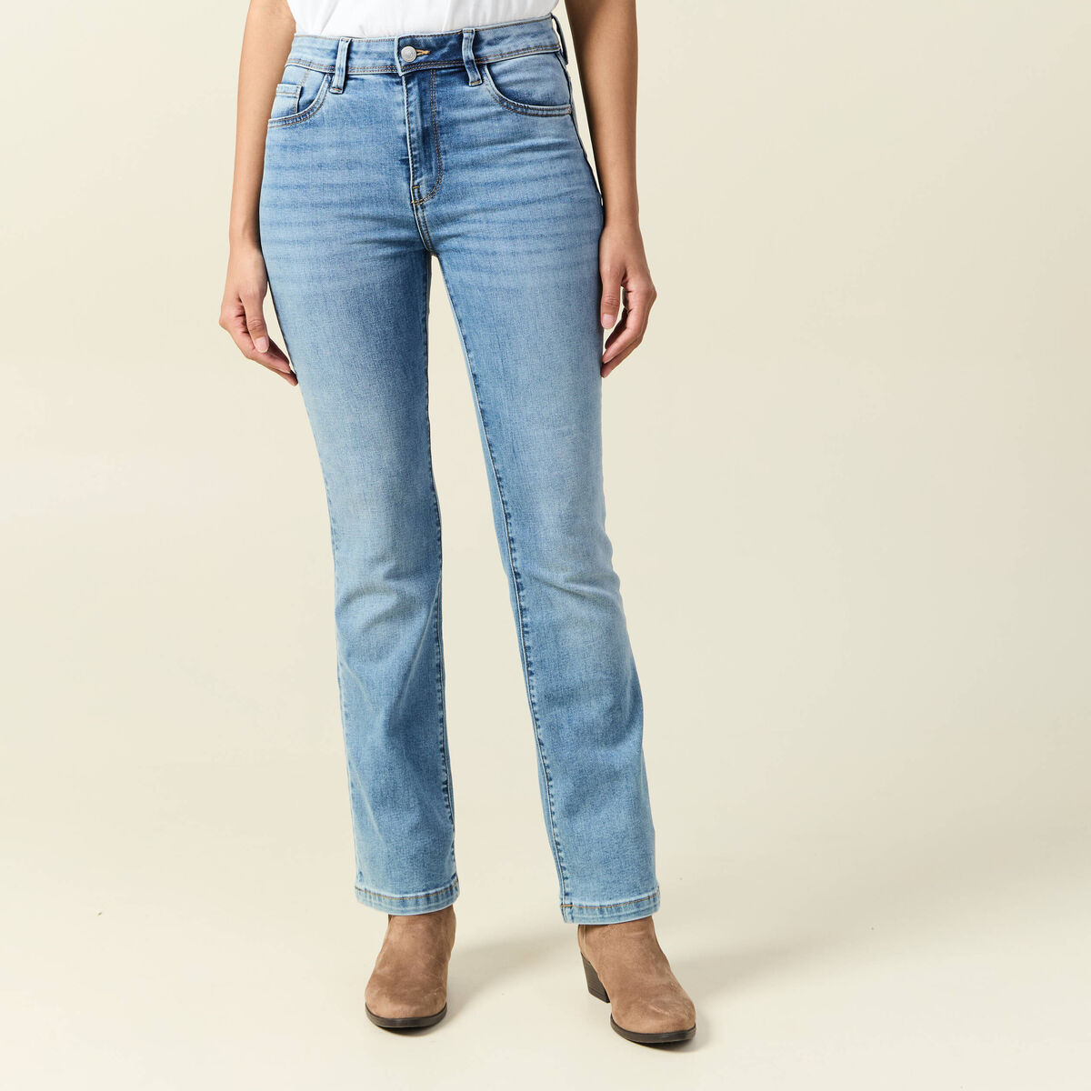 Jeans bootcut denim used femme