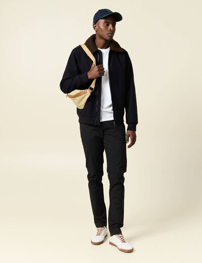 Pantalon slim Instinct chino noir homme