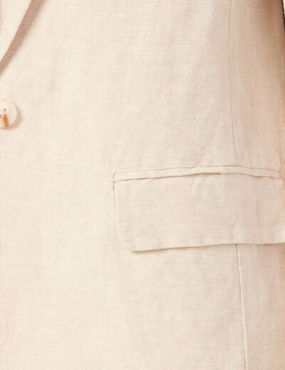 Veste blazer éco-responsable sable femme
