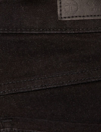 Jeans slim taille haute denim noir femme