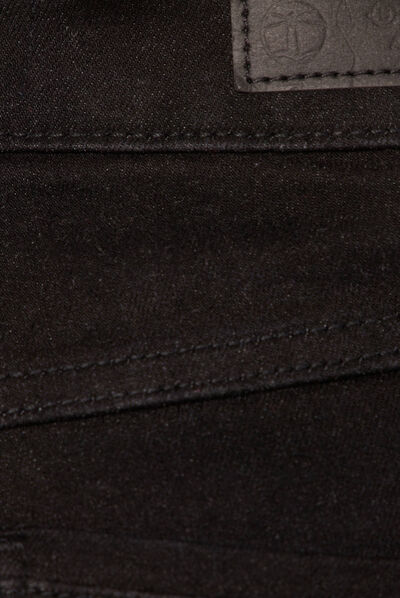 Jeans slim taille haute denim noir femme