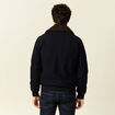 Blouson col aviateur zipp&eacute; bleu marine homme