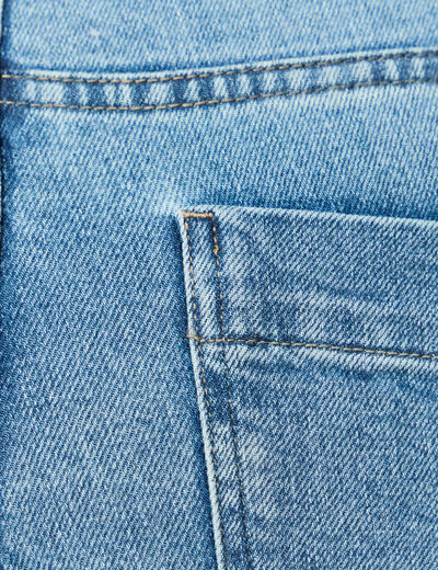 Jeans flare 7/8&egrave;me denim stone femme