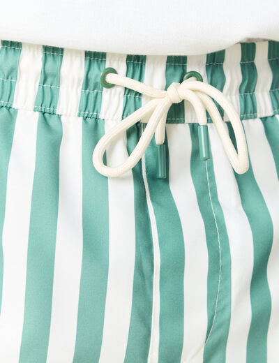 Short de bain vert homme