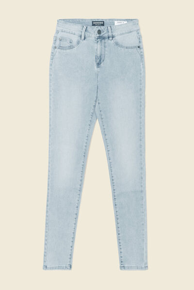 Jeans Lou - jegging denim bleach femme