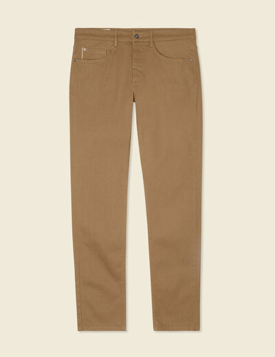 Jeans slim vert kaki homme
