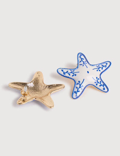 Boucles d'oreilles bleu electrique femme