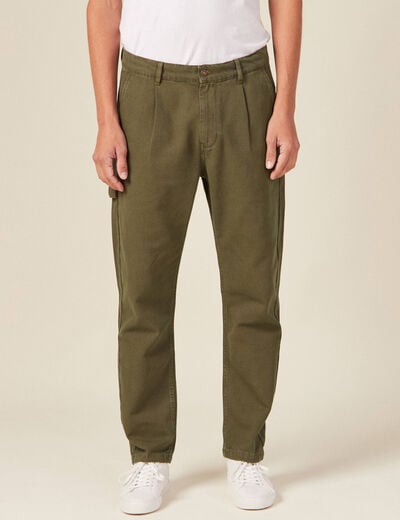 Pantalon chino taupe homme