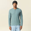 T-shirt manches longues vert foncé homme