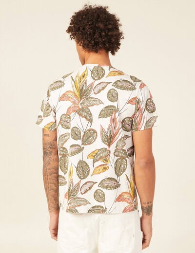T-shirt manches courtes blanc homme