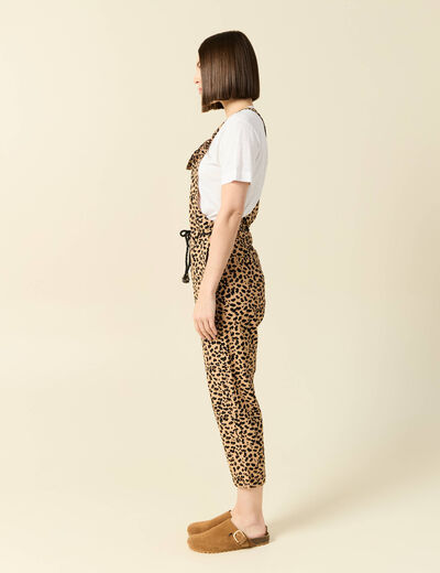 Salopette droite 7/8ème camel femme