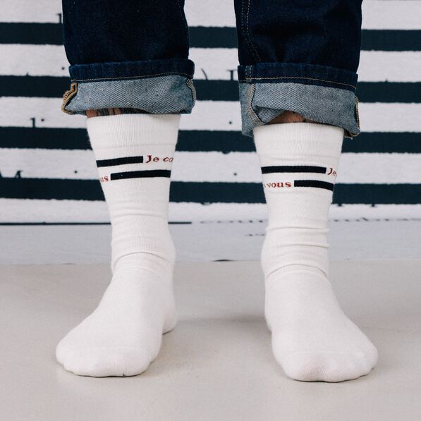 chaussettes ecru homme Chaussettes ecru homme