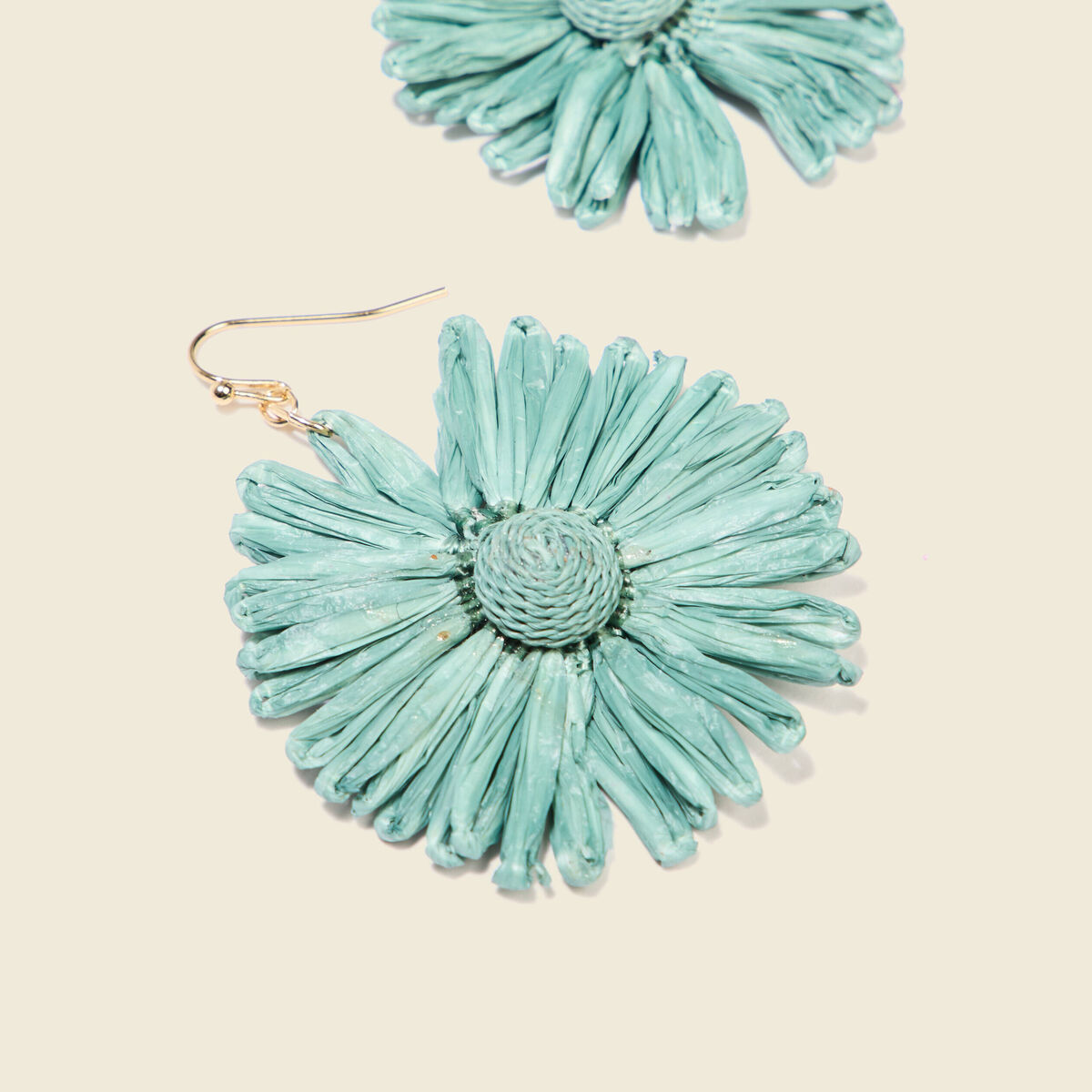 Boucles d'oreilles pendantes vert kaki femme