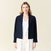 Veste esprit blazer fluide bleu marine femme