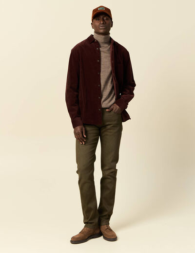 Jeans straight homme taupe homme