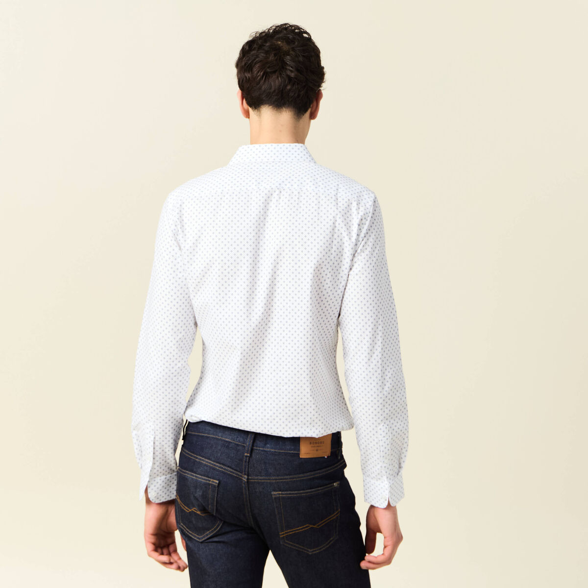 Chemise éco-responsable blanc homme