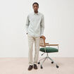 Chemise manches longues vert clair homme
