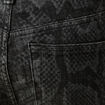 Pantalon wide large taille haute gris fonc&eacute; femme