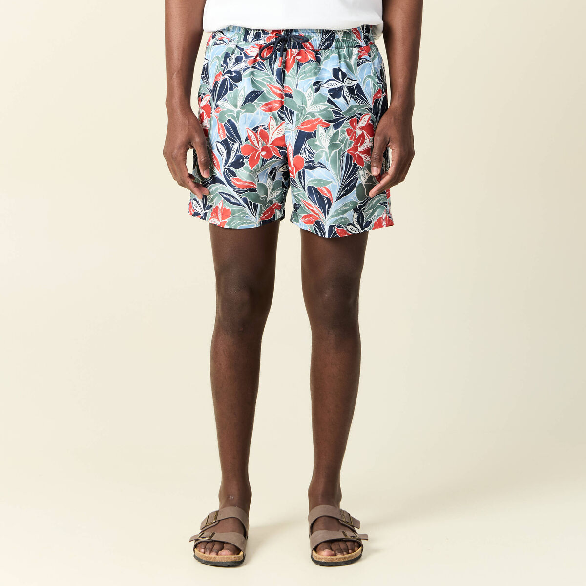 Short de bain bleu marine homme