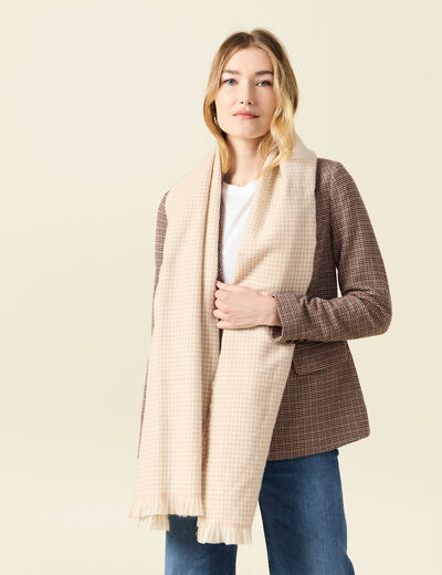 Écharpe creme femme