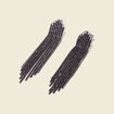 Boucles d'oreilles pendantes noir femme