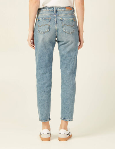 Jeans slim taille basse denim dirty femme