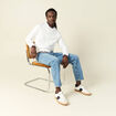 Sweat manches longues ecru homme