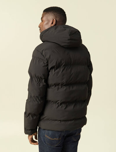 Doudoune avec capuche noir homme