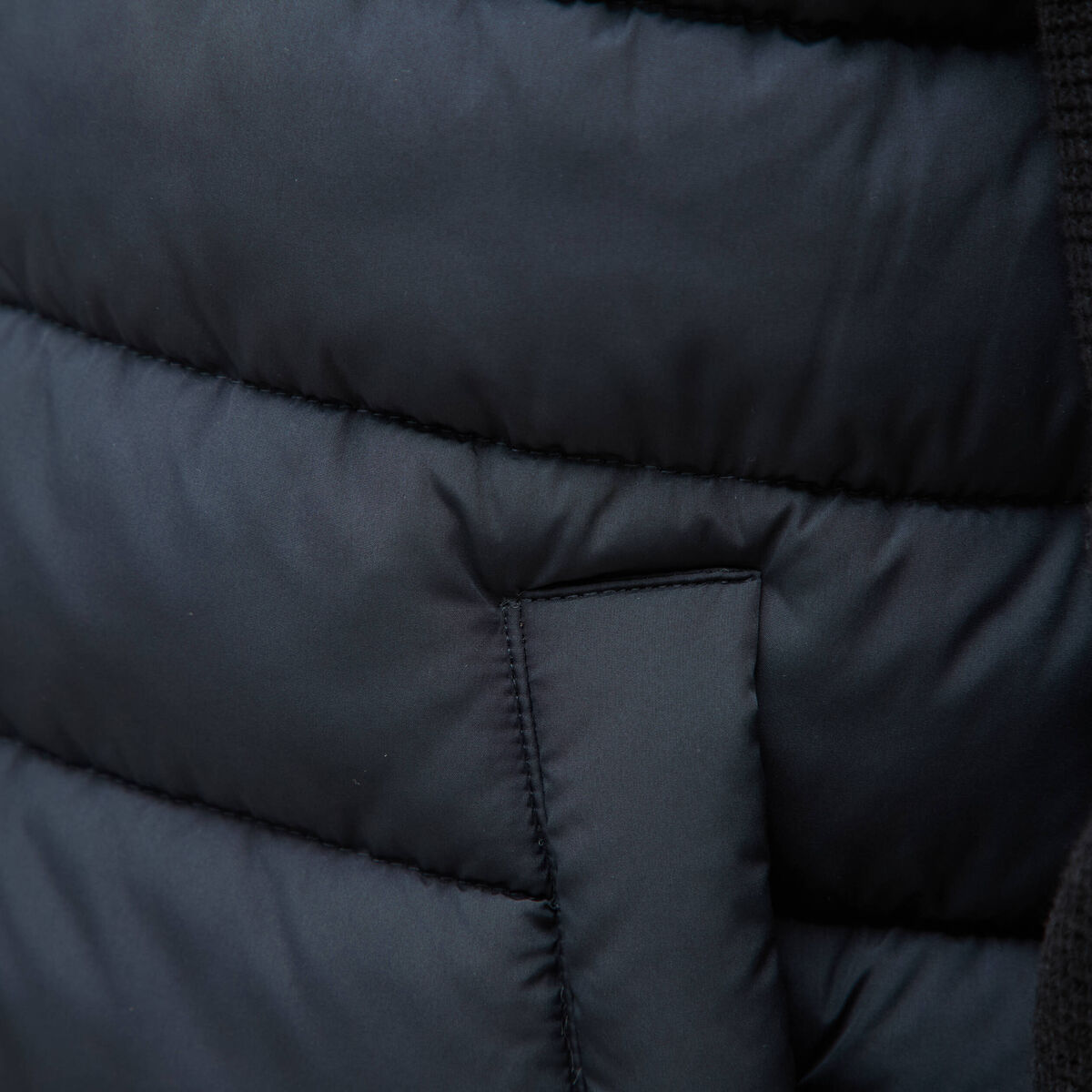 Doudoune courte sans manches bleu marine homme