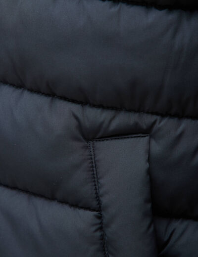 Doudoune courte sans manches bleu marine homme