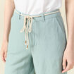 Pantalon loose taille haute vert pastel femme