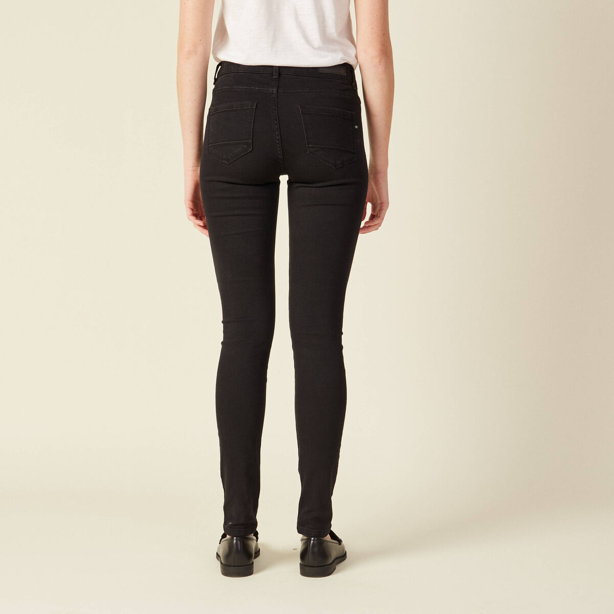 Jeans jegging denim noir femme