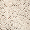 Pull droit court ajour&eacute; manches courtes camel femme