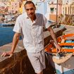 Chemise manches courtes sable homme