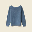 Pull manches longues bleu clair femme