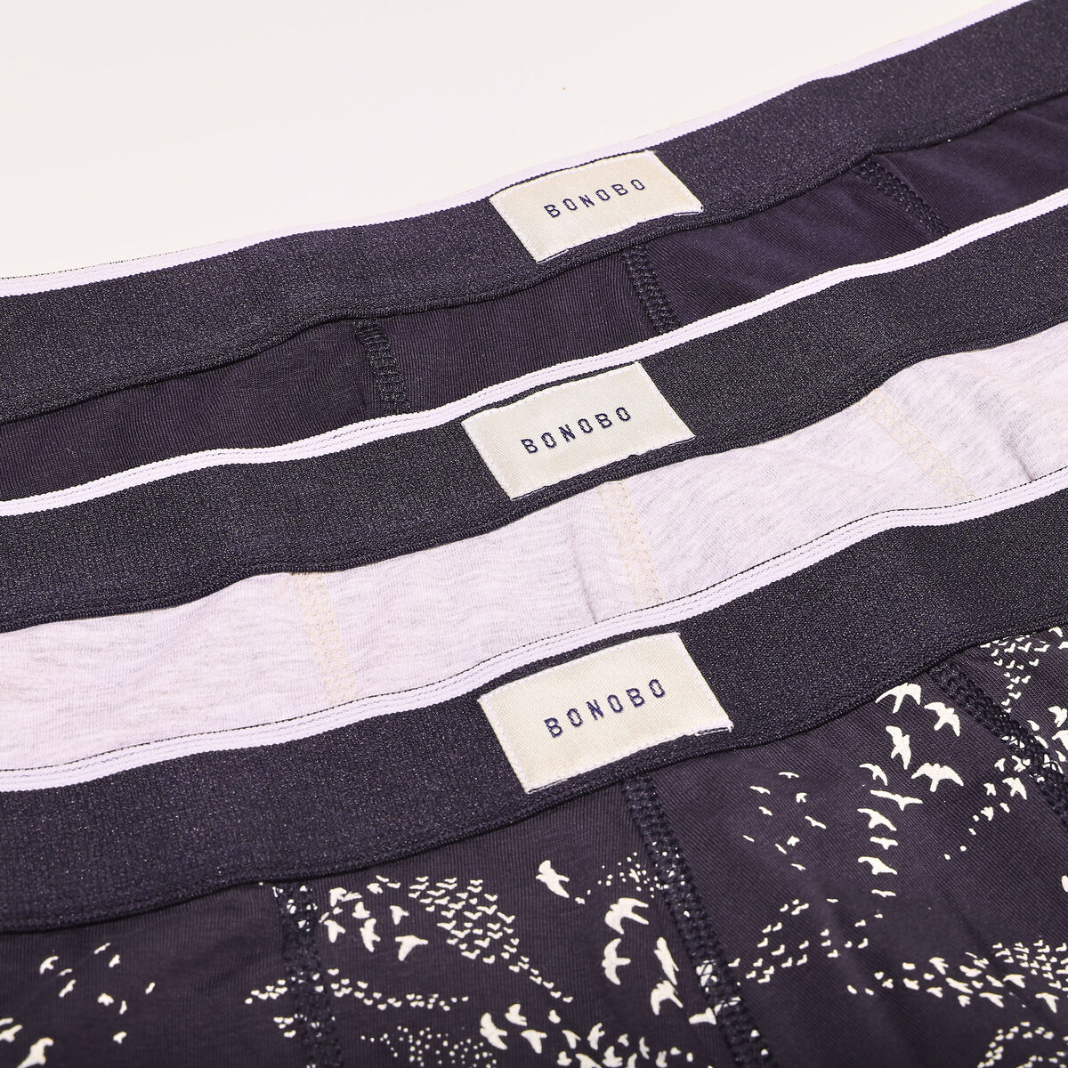 Lot 3 boxers bleu marine homme