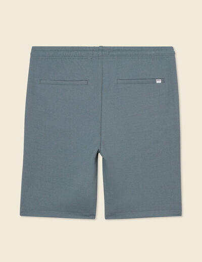 Short droit avec cordon vert foncé homme