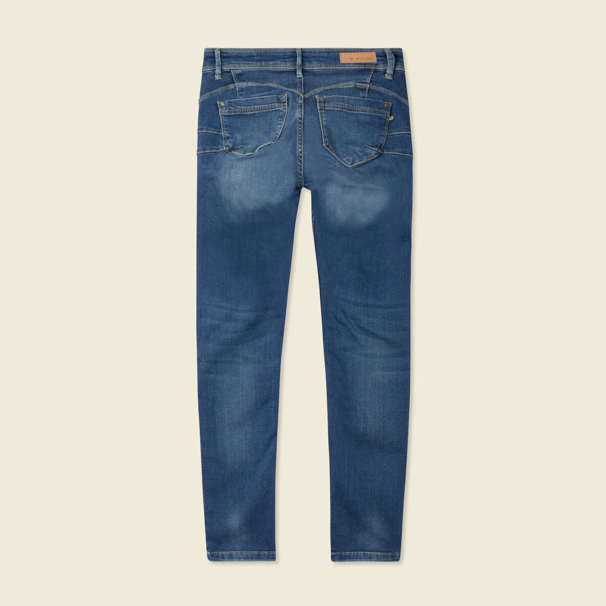Jeans skinny push up 7/8ème denim stone femme
