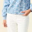 Sweat à capuche bleu ciel femme